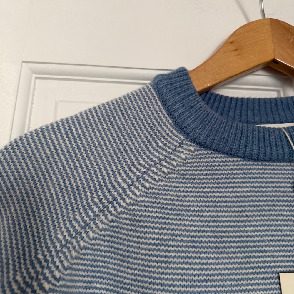 NWT bohme Women's Light Blue Crewneck Sweater - Picture 9 of 13